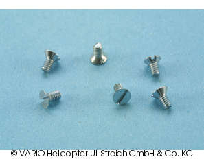 Slotted countersunk screw M 2 x 4