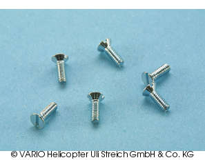 Slotted countersunk screw M 2 x 6