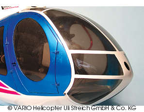 Hughes 500 E canopy, pointed
