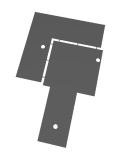 Base plate for pilots seat l+r