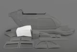 Rear cowling H145 and EC145 XL, GRP