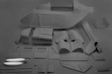 Interface skid-fuselage, BK117 1:5, 2 pcs.