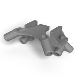 Turbine support 3-part 1.80m Lama