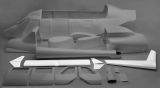 Tail unit set Airwolf, Bell 2/430 1:5