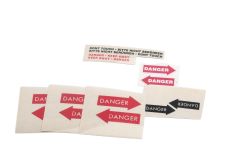 Sticker Danger / red/black arrow