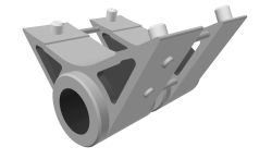 Tail skid brackets x2