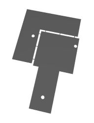 Base plate for pilots seat l+r
