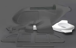 Tail boom for EC 135 (1:4 scale)
