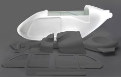 Front fuselage part AW 139 1:4