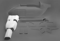 EC 145 Upper Cowlings, 3-piece