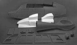 Cowling EC 155, 2-part
