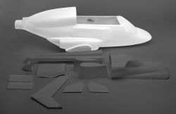 Front fuselage part Airwolf 1:8