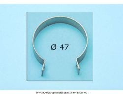 Stainless steel clamp, 47 mm