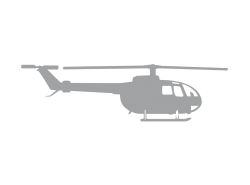 Car sticker BO 105 silver