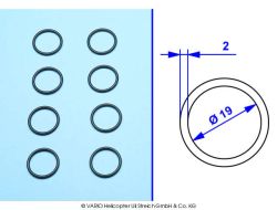 O-ring 2 x 19 mm soft