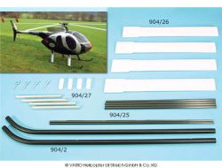 Skid landing gear for Hughes